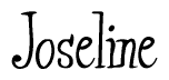 The image contains the word 'Joseline' written in a cursive, stylized font.