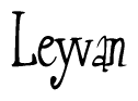 The image is a stylized text or script that reads 'Leyvan' in a cursive or calligraphic font.