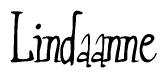The image contains the word 'Lindaanne' written in a cursive, stylized font.