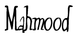 The image contains the word 'Mahmood' written in a cursive, stylized font.