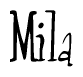 The image is a stylized text or script that reads 'Mila' in a cursive or calligraphic font.