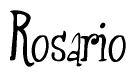 The image is a stylized text or script that reads 'Rosario' in a cursive or calligraphic font.