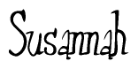 Cursive Script 'Susannah' Text