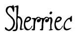The image is a stylized text or script that reads 'Sherriec' in a cursive or calligraphic font.