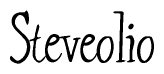 The image is a stylized text or script that reads 'Steveolio' in a cursive or calligraphic font.