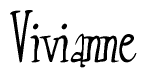 The image contains the word 'Vivianne' written in a cursive, stylized font.
