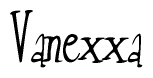 The image contains the word 'Vanexxa' written in a cursive, stylized font.