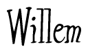The image contains the word 'Willem' written in a cursive, stylized font.