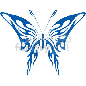 Tribal blue butterfly