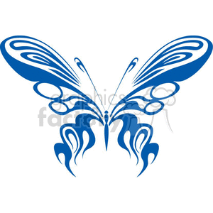 The image depicts a stylized, symmetrical tribal butterfly design. It has a bold, graphic quality suitable for vinyl decals, tattoos, or similar applications.