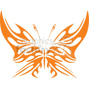 This image features a stylized, symmetrical design of a butterfly with tribal tattoo influences. The design is simplified and appears to be suitable for vinyl cutting or similar graphic applications.