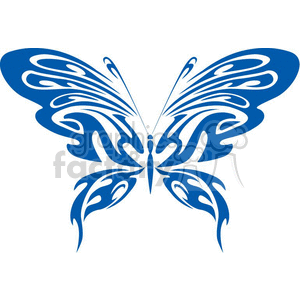 blue butterfly tattoo design