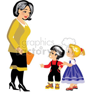 Preschool Teacher with Children