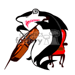 Shark playing the cello