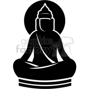 Buddha Meditative Pose Vinyl Cutter