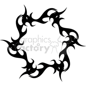 Circular Tribal Tattoo Design