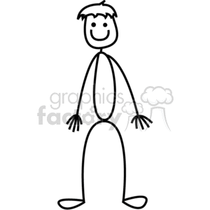 This image is a stick figure representation of a father, commonly used in family decal stickers for cars. The simplistic design is vinyl-ready, suitable for creating personalized family decals.