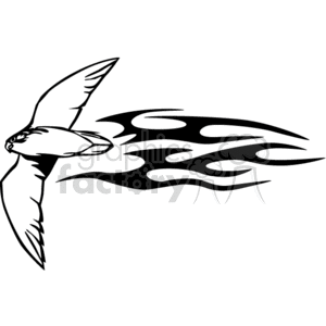 Bird with Flame Design