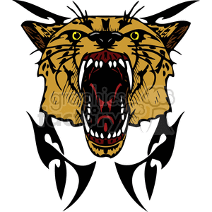Roaring Tiger Head Vinyl-Ready Tattoo Design
