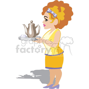 lady serving tea