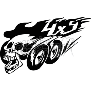   4x4 skull graphic 