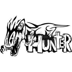 Dino hunter graphic