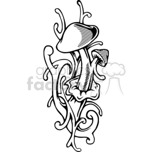 Mushroom 006 Tattoo Design