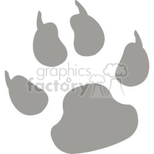 Cartoon Animal Paw Prints