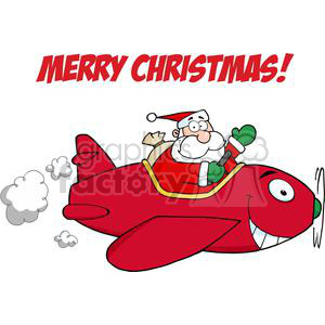   3713-Santa-Flying-With-Christmas-Plane 