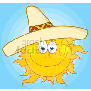 4059-Smiling-Sun-With-Sombrero-Hat