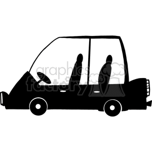 4333-Cartoon-Silhouette-MiniVan-Car