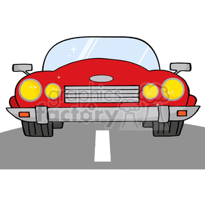 4322-Cartoon-Convertible-Car