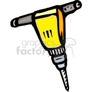 yellow jackhammer