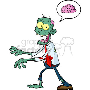 Comical Cartoon Zombie Zombie