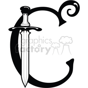Download Letter C Sword Clipart Commercial Use Gif Jpg Png Eps Svg Ai Pdf Clipart 387702 Graphics Factory