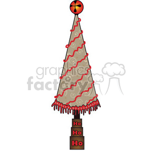 Christmas Tree Cone 05 clipart