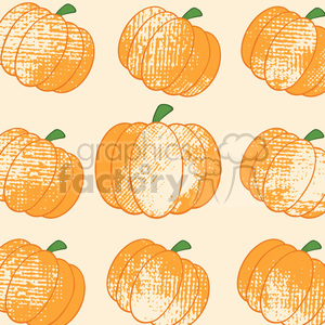 6649 Royalty Free Clip Art Pumpkin Background Seamless Pattern