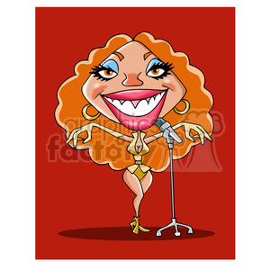 Beyonce cartoon caricature