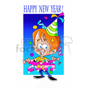 2015 New Year's Celebration Cartoon