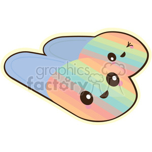 Slippers vector clip art image