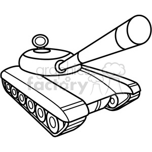 battle tank outline