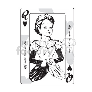 Alice In Wonderland Queen Of Hearts Playing Card Clipart Commercial Use Gif Jpg Png Eps Svg Ai Pdf Clipart Graphics Factory