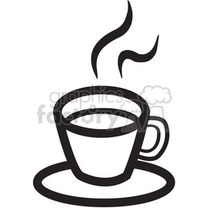 Download Outline Of Coffee Cup With Steam Clipart Commercial Use Gif Jpg Png Eps Svg Ai Pdf Clipart 141592 Graphics Factory