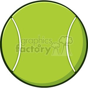cartoon tennis ball vector illustration isolated on white
