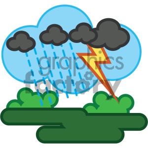 thunderstorm nature icon