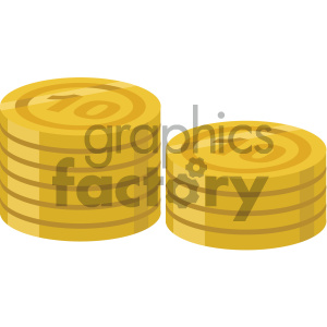 coins vector flat icon