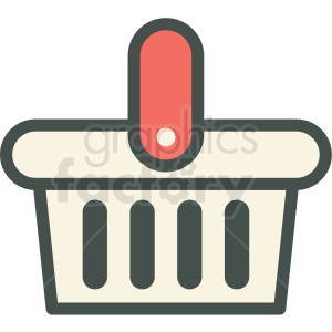 shopping basket vector icon clip art