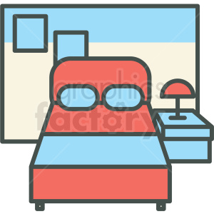 bedroom vector icon