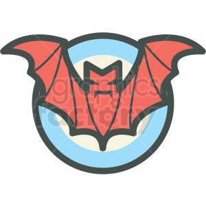 scary bat halloween vector icon image