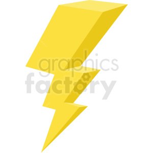 A yellow lightning bolt icon representing thunder and storms.